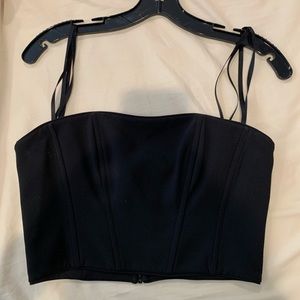 BCBGMaxAzria Corset Crop Top